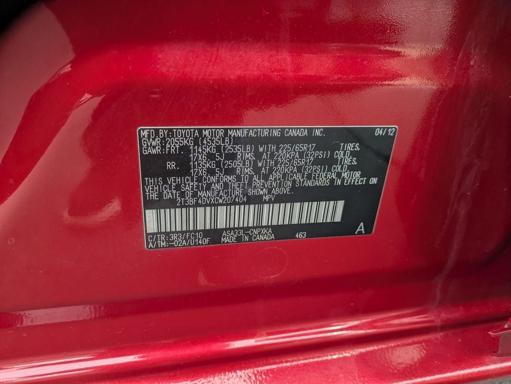 2012 Toyota RAV4 Sport