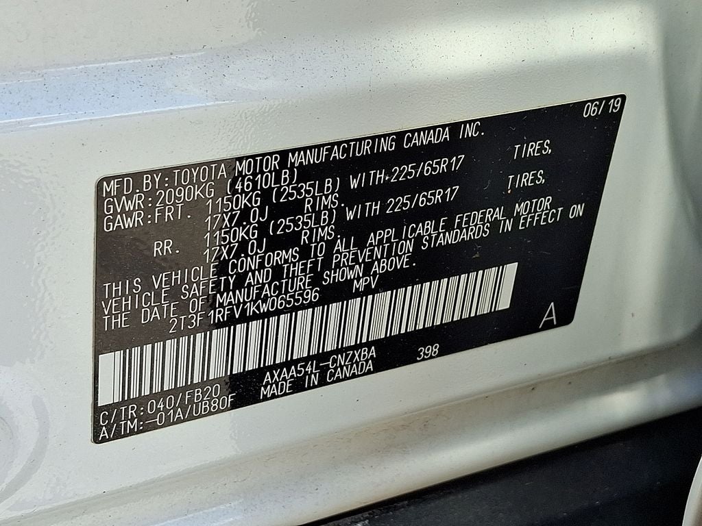 2019 Toyota RAV4 LE