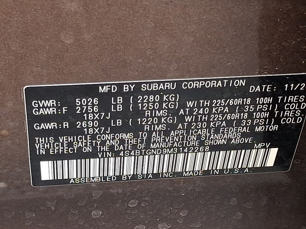 2021 Subaru Outback Limited XT