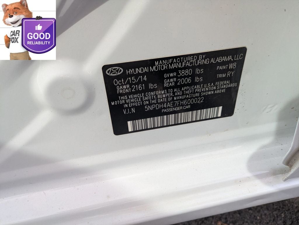 2015 Hyundai Elantra SE