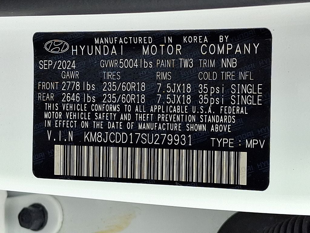 2025 Hyundai Tucson Hybrid SEL Convenience