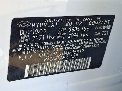 2021 Hyundai Ioniq Hybrid Blue
