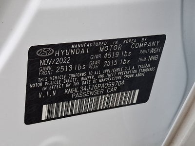 2023 Hyundai Sonata Hybrid SEL