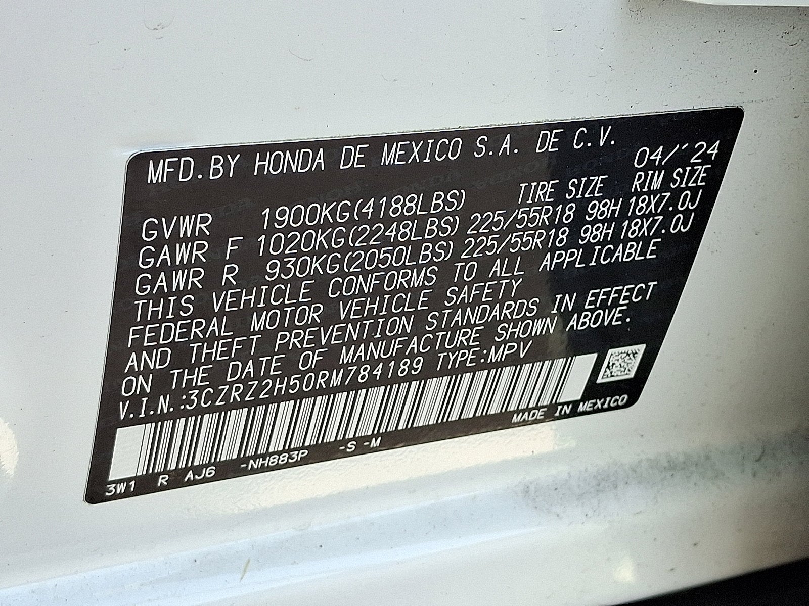 2024 Honda HR-V Sport