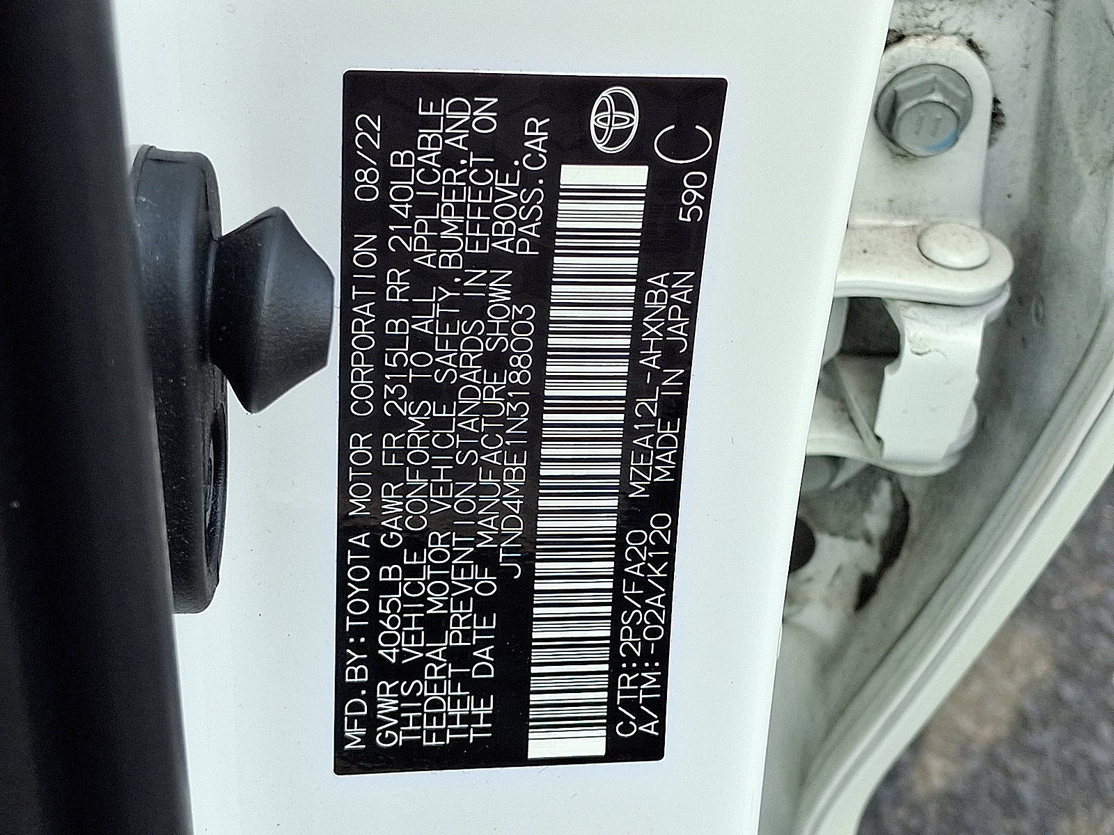 2022 Toyota Corolla Hatchback SE