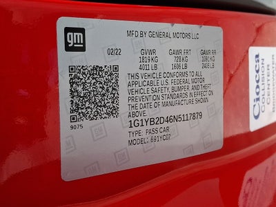 2022 Chevrolet Corvette Stingray 2LT