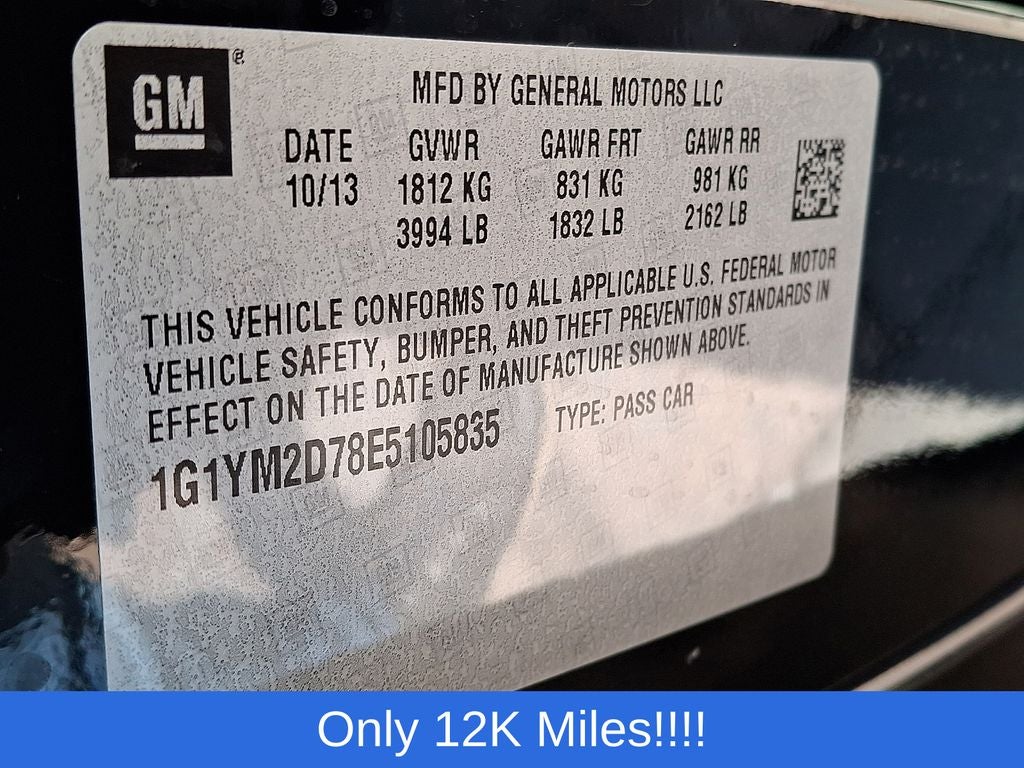 2014 Chevrolet Corvette Stingray Z51 3LT