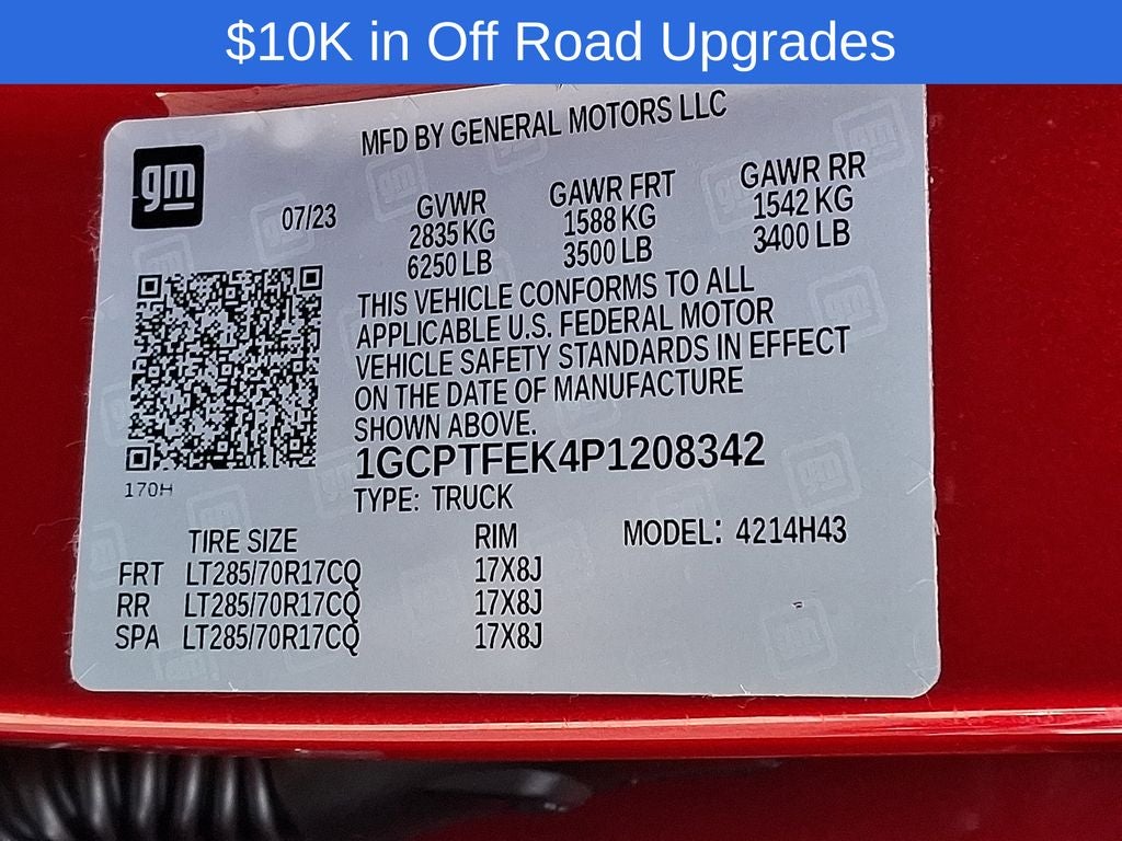 2023 Chevrolet Colorado ZR2