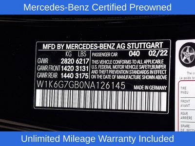 2022 Mercedes-Benz S-Class S 580 4MATIC®