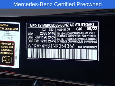 2022 Mercedes-Benz C-Class C 300 4MATIC®