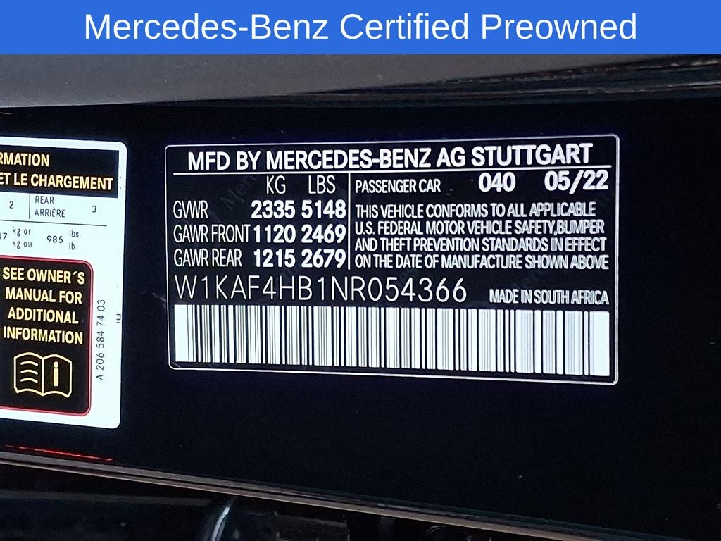 2022 Mercedes-Benz C-Class C 300 4MATIC®