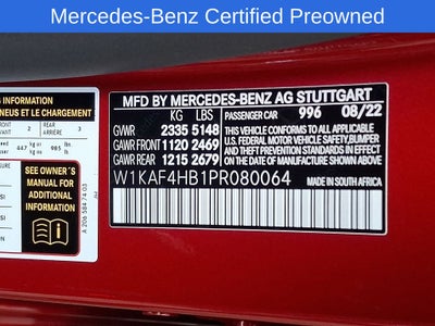 2023 Mercedes-Benz C-Class C 300 4MATIC®