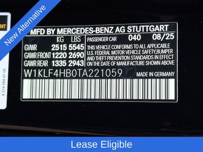 2026 Mercedes-Benz E-Class E 350 4MATIC®