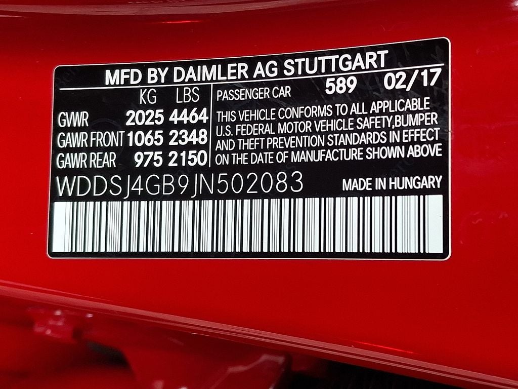 2018 Mercedes-Benz CLA CLA 250 4MATIC®
