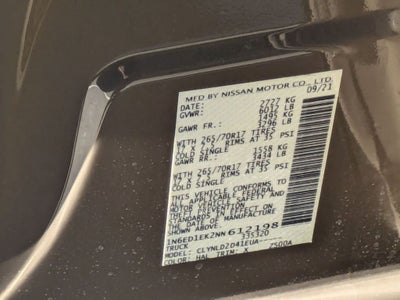 2022 Nissan Frontier PRO-4X