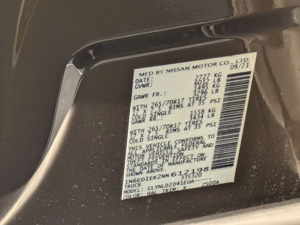 2022 Nissan Frontier PRO-4X