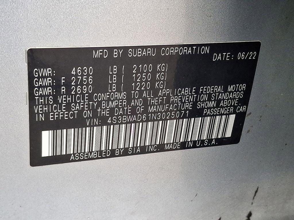 2022 Subaru Legacy Premium