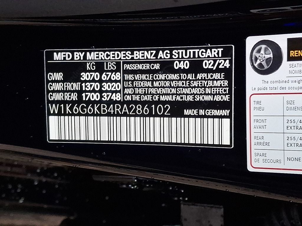 2024 Mercedes-Benz S-Class S 580e 4MATIC®