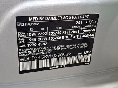 2017 Mercedes-Benz GLA GLA 250 4MATIC®