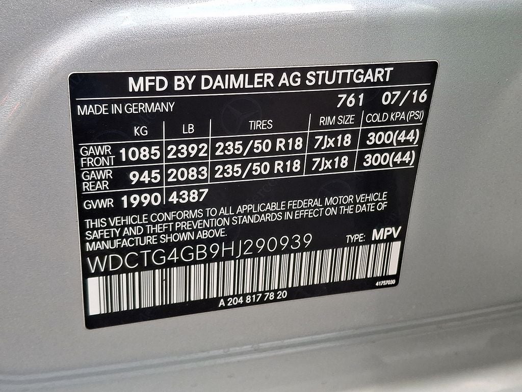 2017 Mercedes-Benz GLA GLA 250 4MATIC®