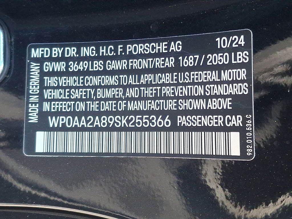 2025 Porsche 718 Cayman Base