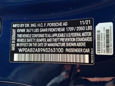 2022 Porsche 718 Cayman S