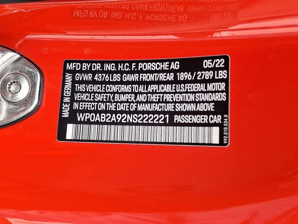 2022 Porsche 911 Carrera GTS