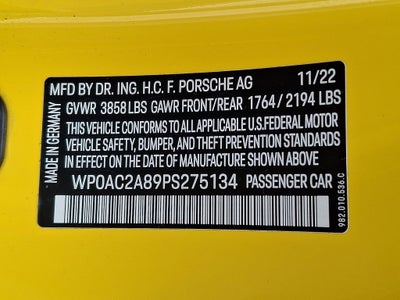 2023 Porsche 718 Cayman GT4