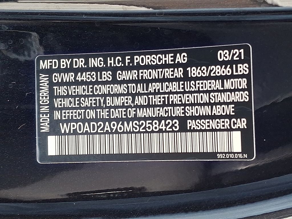 2021 Porsche 911 Turbo S