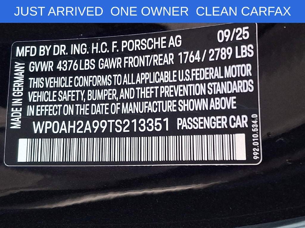 2026 Porsche 911 Carrera S