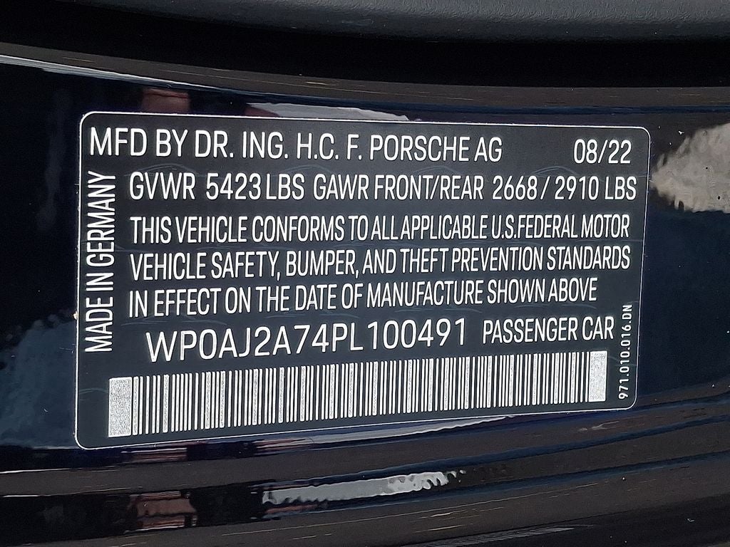 2023 Porsche Panamera 4 Platinum Edition