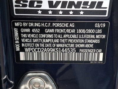 2019 Porsche 911 Turbo