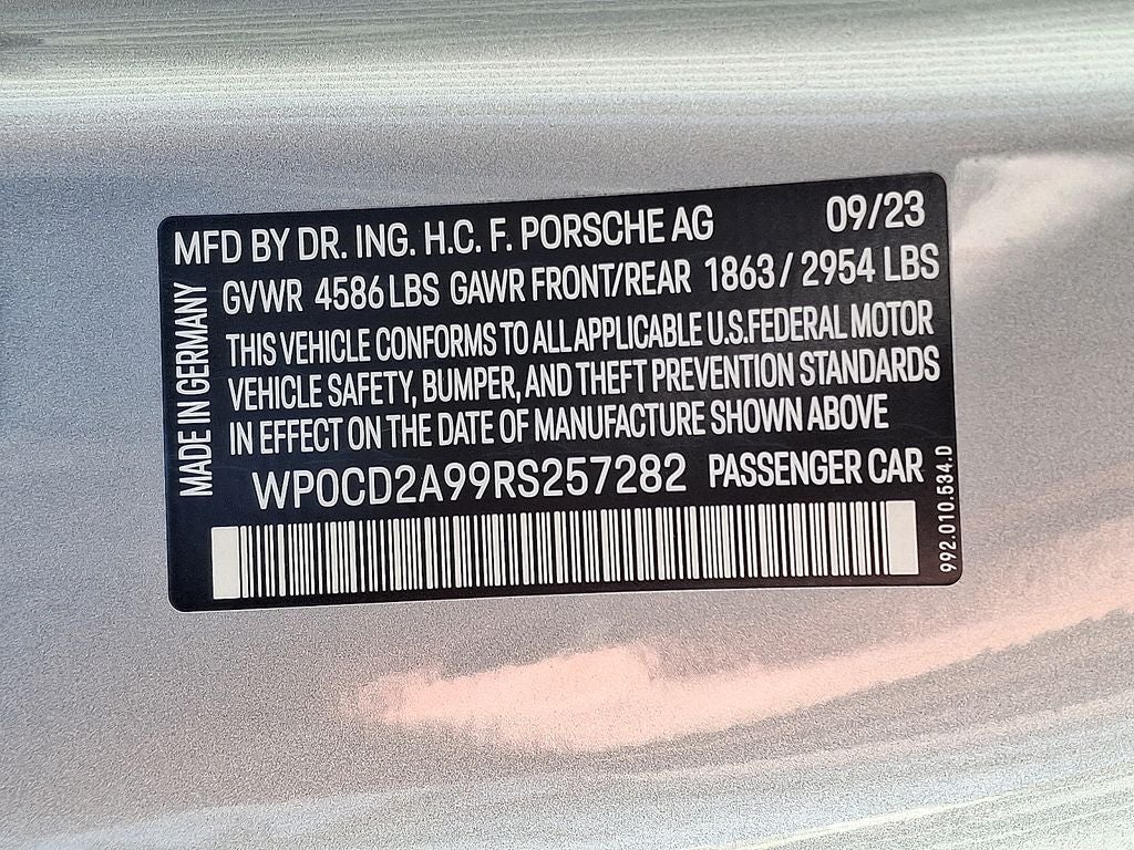 2024 Porsche 911 Turbo S