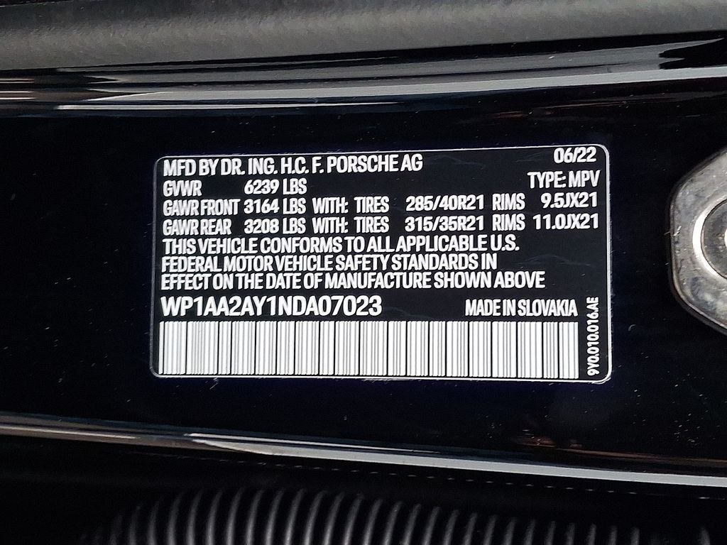 2022 Porsche Cayenne Platinum Edition