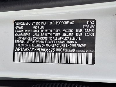 2023 Porsche Cayenne Platinum Edition