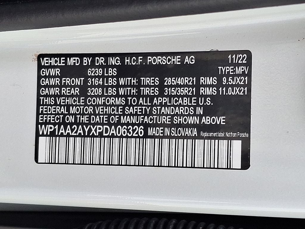 2023 Porsche Cayenne Platinum Edition