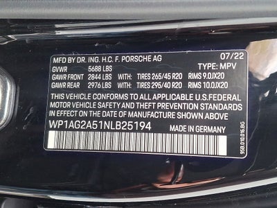 2022 Porsche Macan S