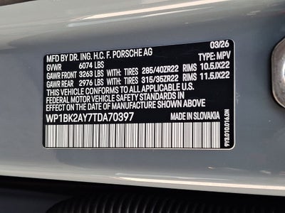 2026 Porsche Cayenne Coupe Turbo GT