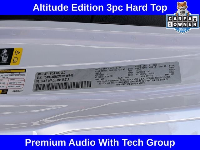 2021 Jeep Wrangler Unlimited Sport Altitude