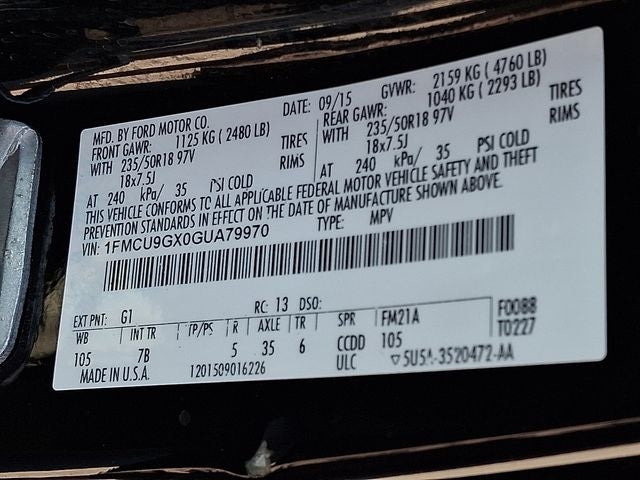2016 Ford Escape SE
