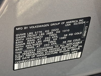 2024 Volkswagen Atlas Cross Sport 2.0T SE w/Technology