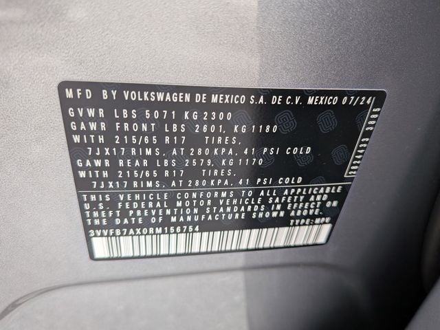 2024 Volkswagen Tiguan 2.0T S