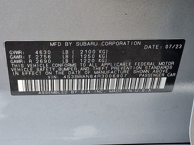 2024 Subaru Legacy Limited