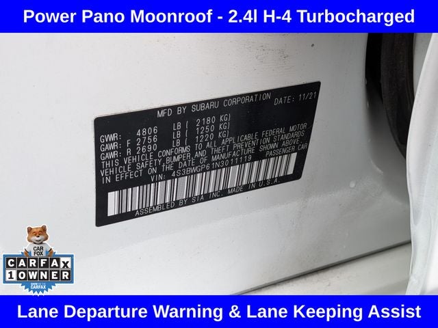 2022 Subaru Legacy Touring XT