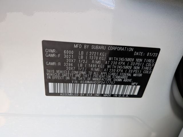 2023 Subaru Ascent Onyx Edition