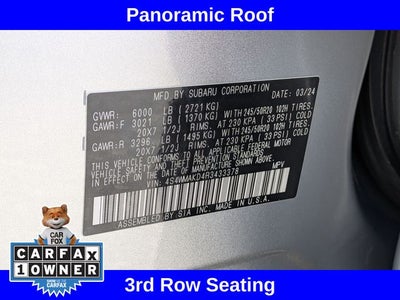 2024 Subaru Ascent Onyx Edition