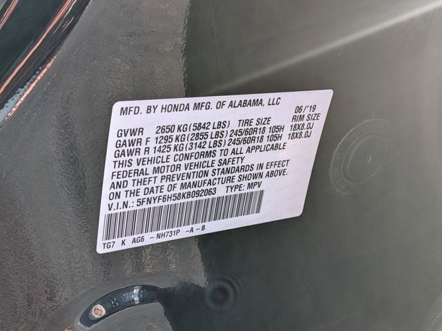 2019 Honda Pilot EX-L