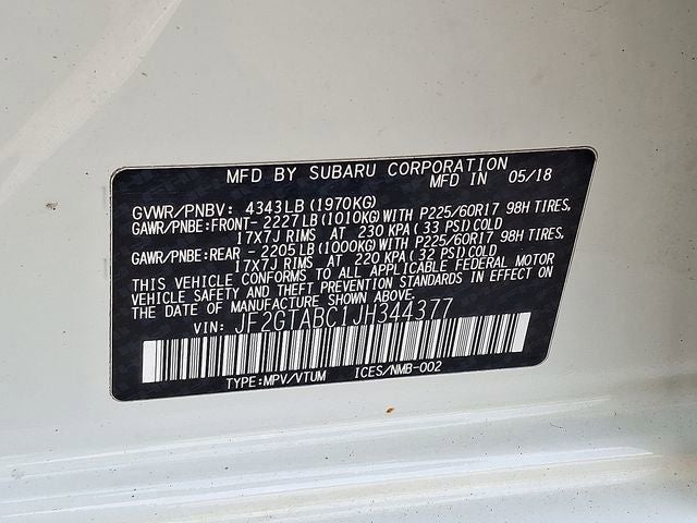 2018 Subaru Crosstrek 2.0i Premium