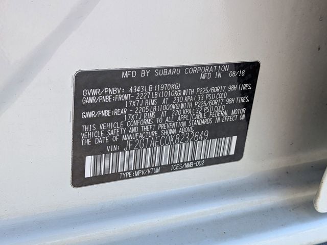 2019 Subaru Crosstrek 2.0i Premium