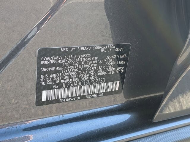 2025 Subaru Crosstrek Base